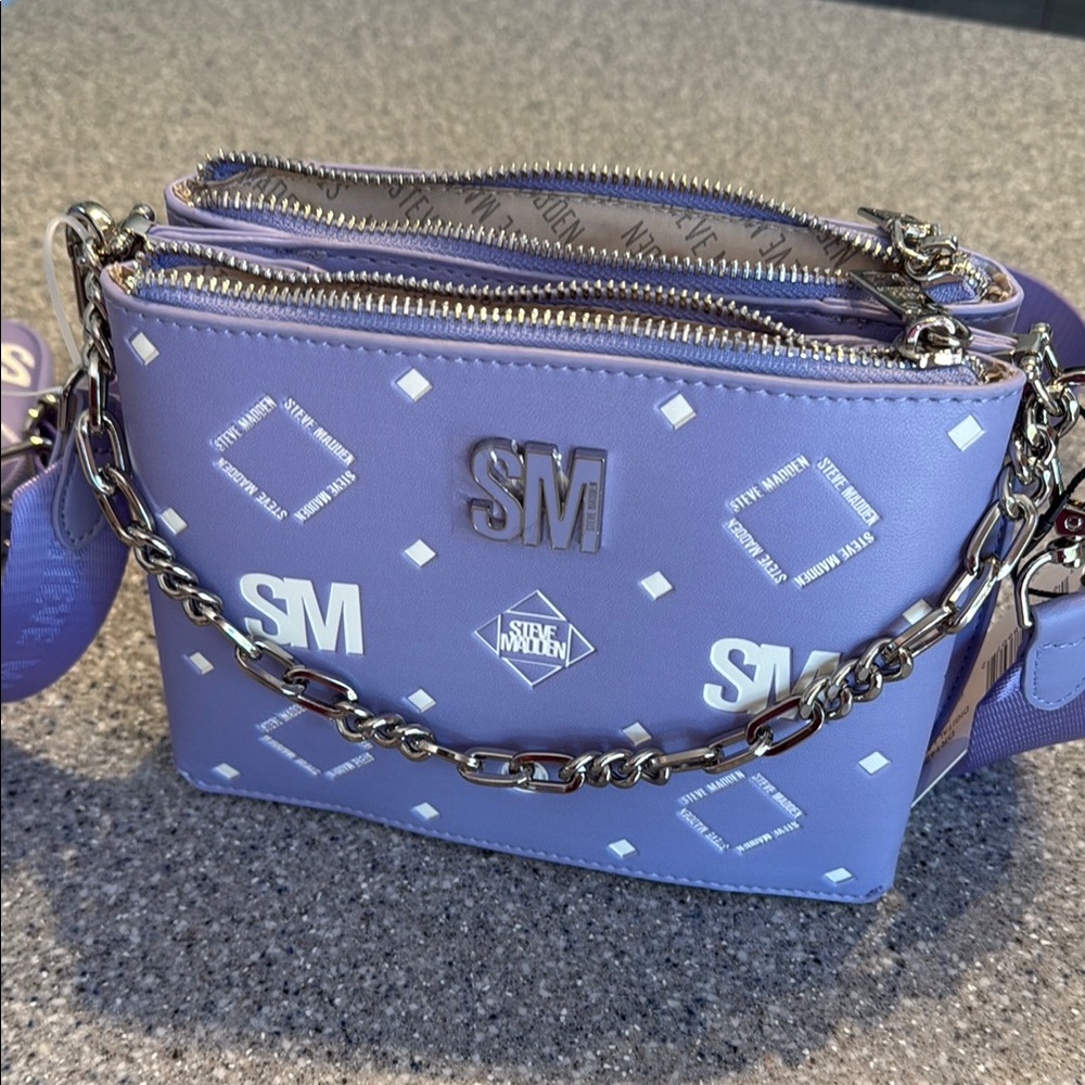 Steve Madden Lavender Crossbody Bag with Pouch - Picture 10 of 10